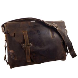 Laptop taske/Crossbody med "DA VINCI" Anatomy motiv 